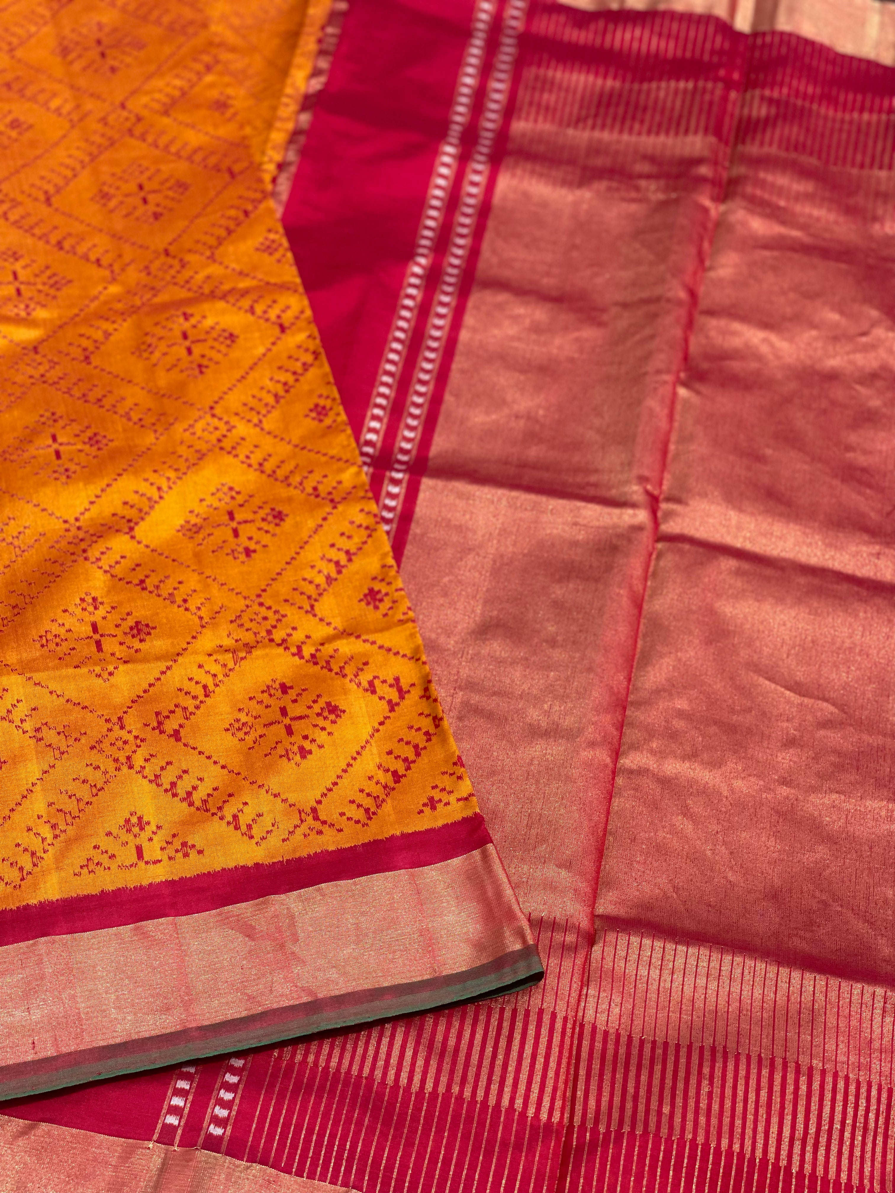 Tussar by Mulberry Silk Ikkat saree