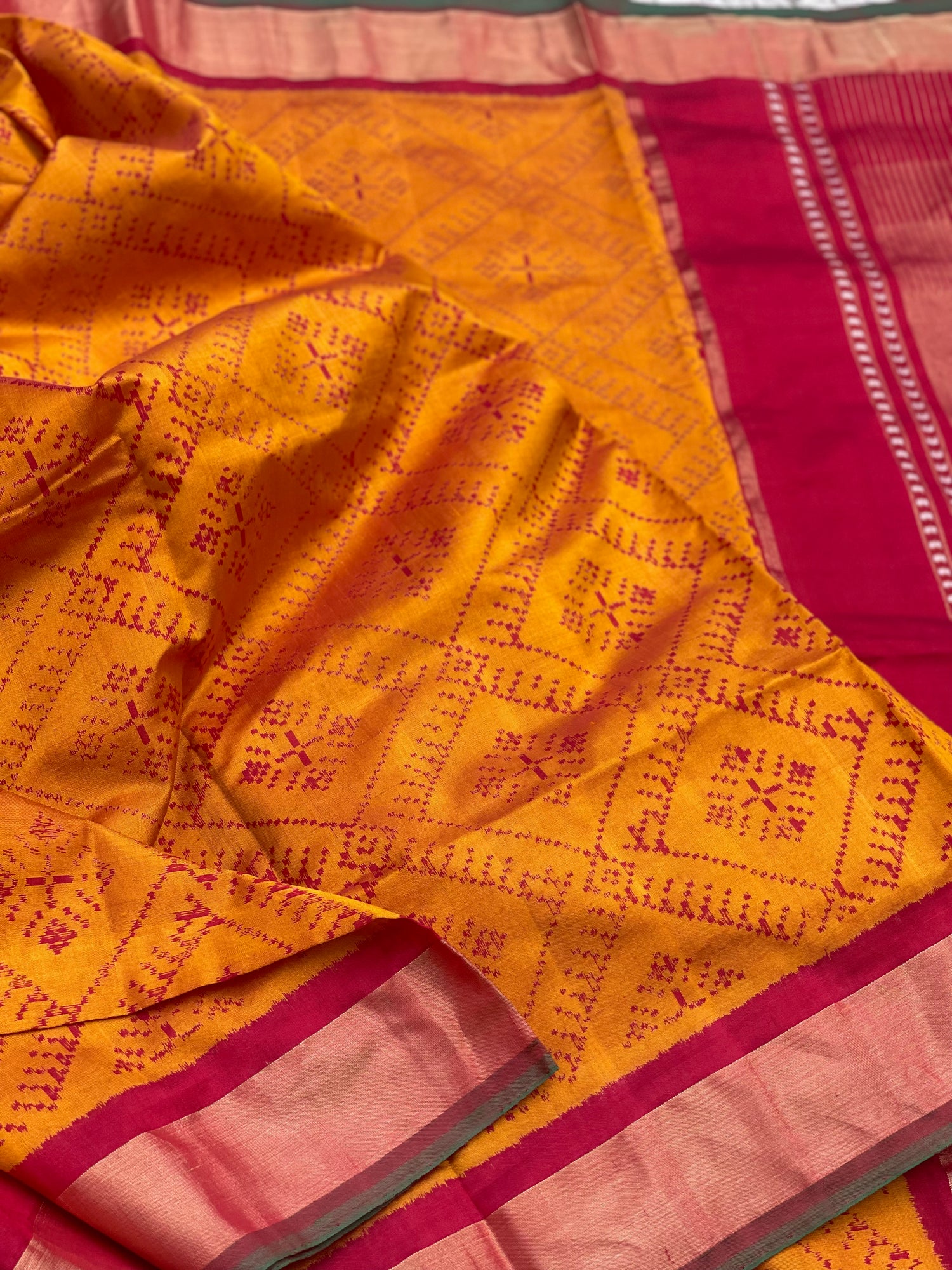 Tussar by Mulberry Silk Ikkat saree