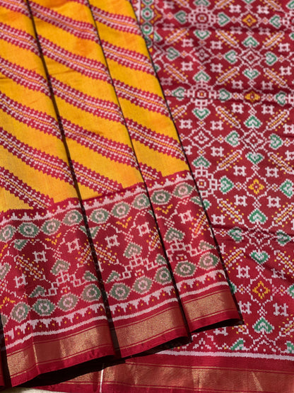 Rajkot Semi Double Ikkat patola silk saree