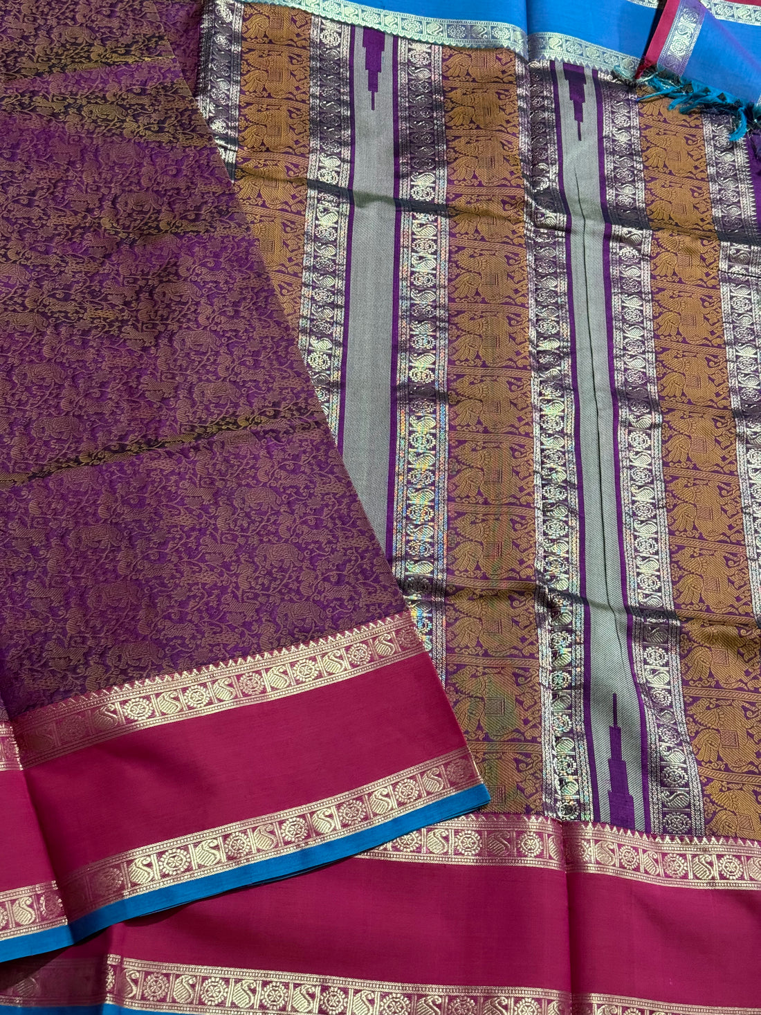 Vanasingaram Kanchi Silk Cotton Saree