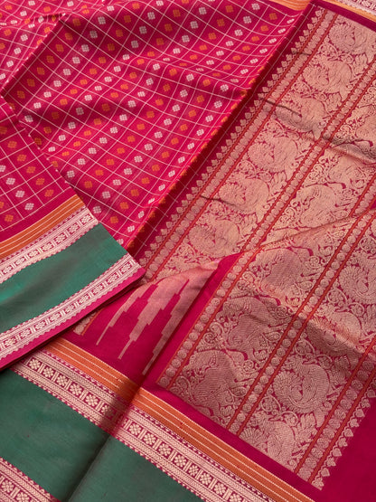 1000 buttas Kanchi Silk Cotton Saree