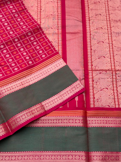 1000 buttas Kanchi Silk Cotton Saree