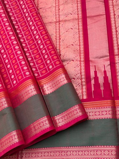 1000 buttas Kanchi Silk Cotton Saree