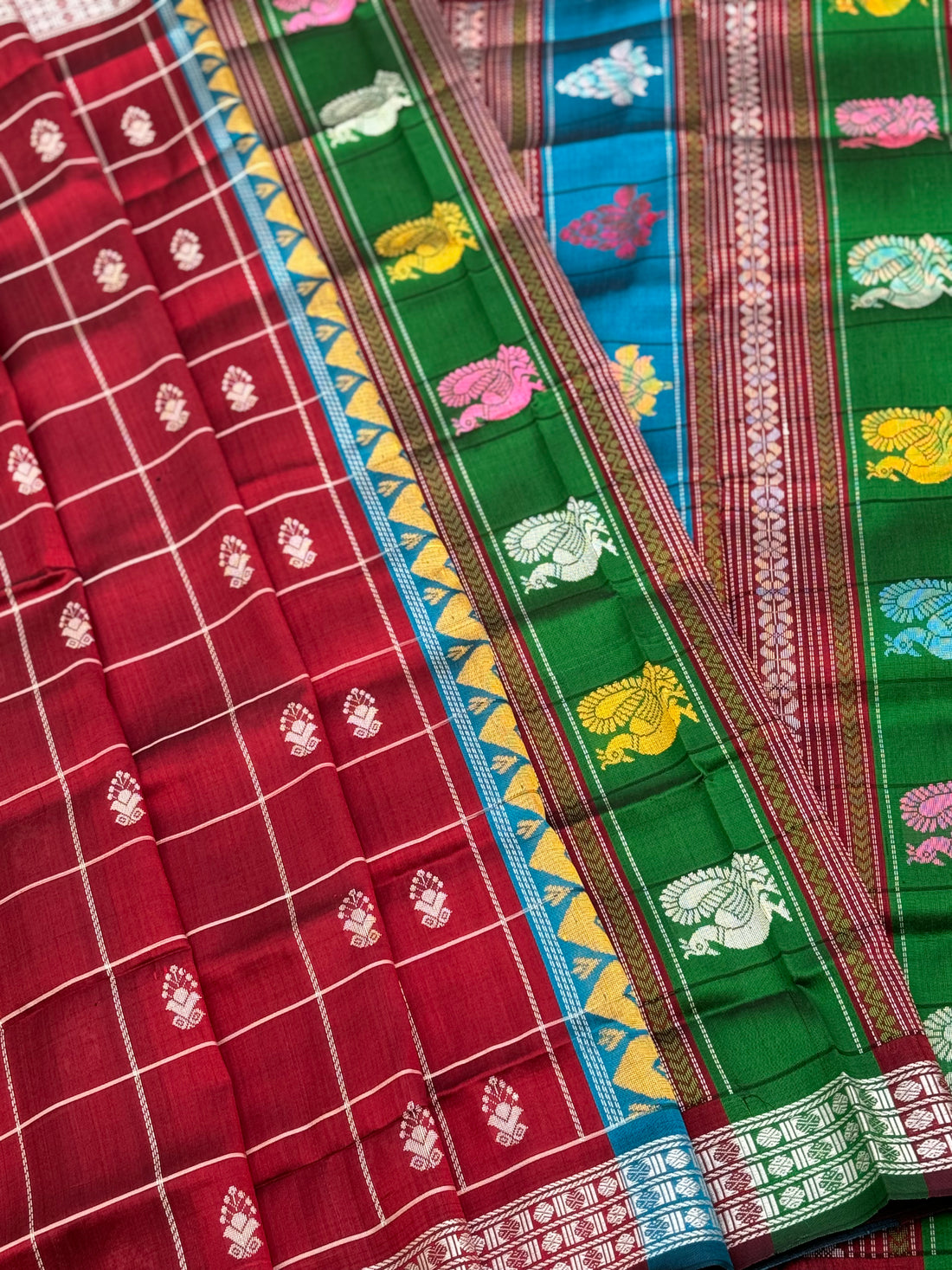 An elegant Berhampuri patta Silk saree from Odisha