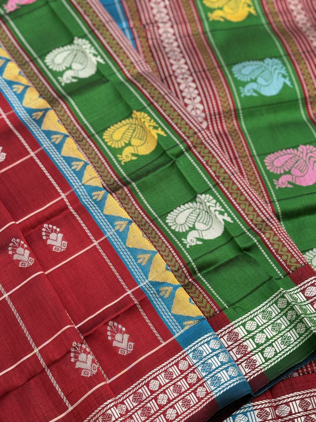 An elegant Berhampuri patta Silk saree from Odisha