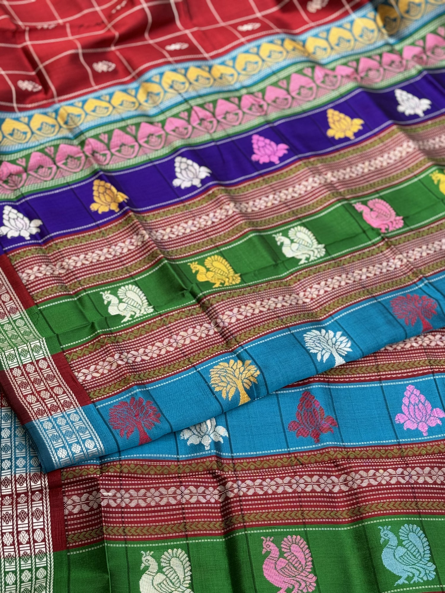 An elegant Berhampuri patta Silk saree from Odisha