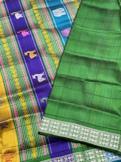 An elegant Berhampuri patta Silk saree from Odisha