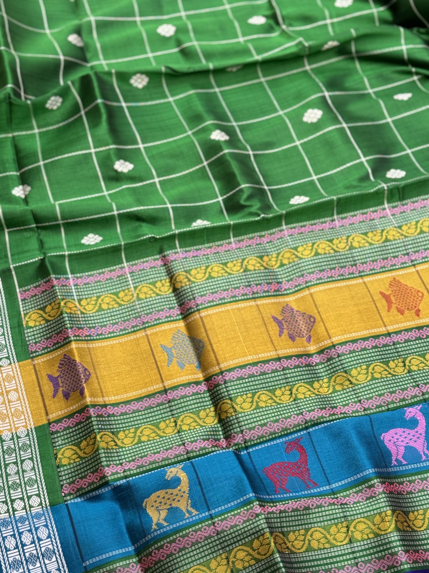 An elegant Berhampuri patta Silk saree from Odisha