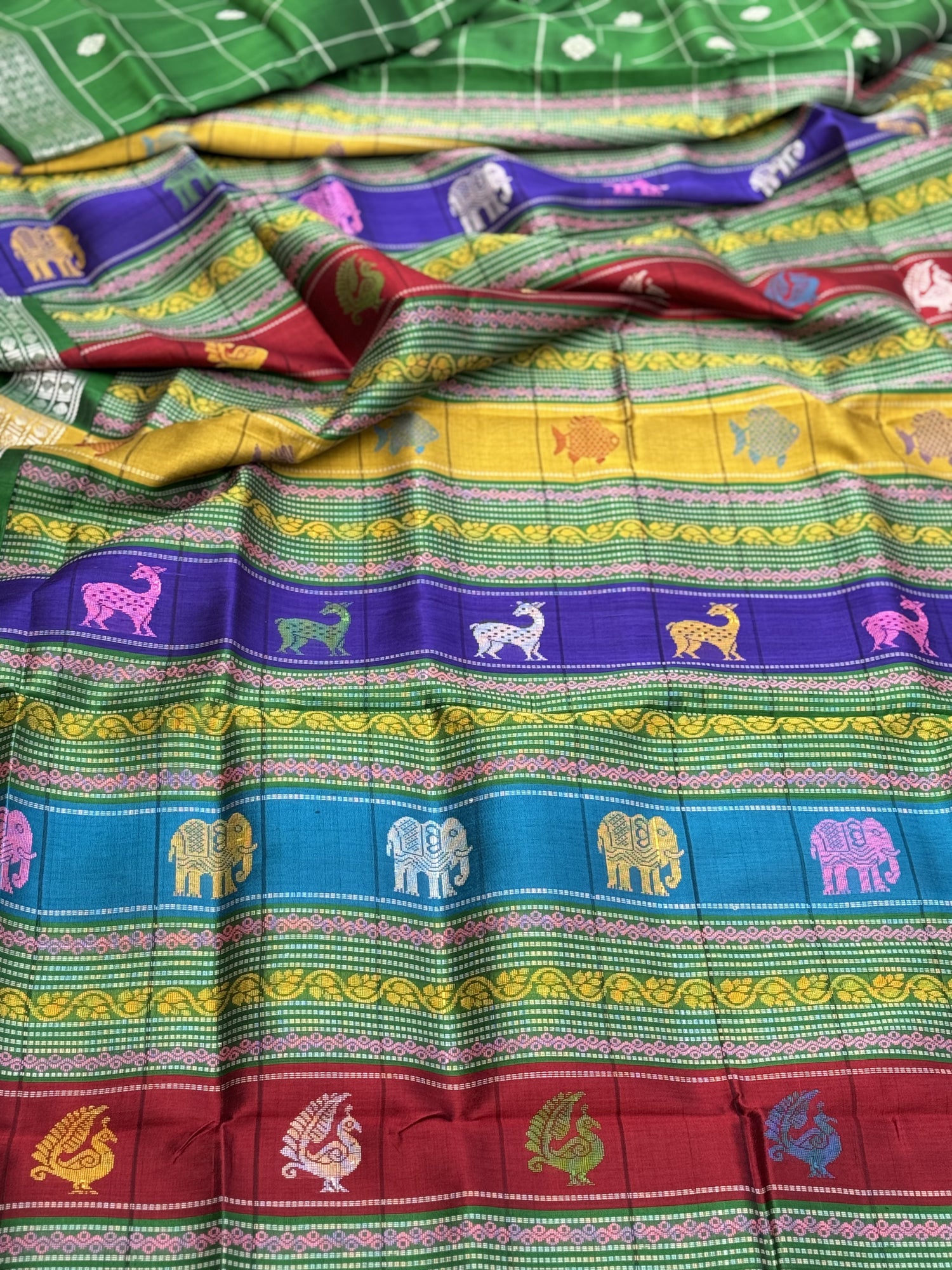 An elegant Berhampuri patta Silk saree from Odisha