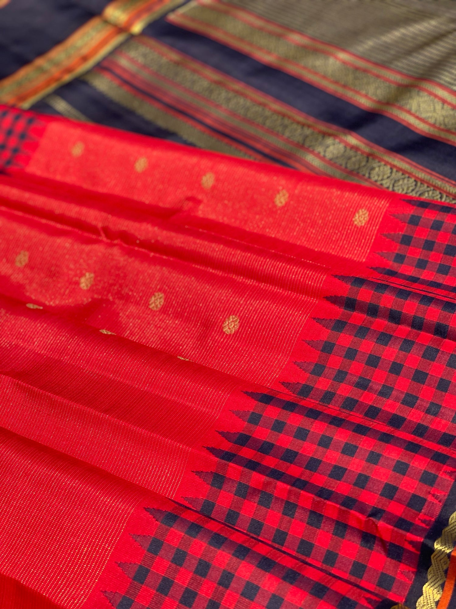 Heirloom Reinterpretation Of Vairaoosi Kanchivaram Silk Saree With Alternate Korai Border