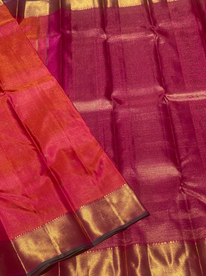 Heirloom Vairaoosi Kanchivaram Silk Saree With 3 Gm Gold Zari