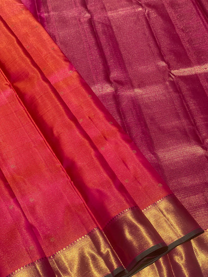 Heirloom Vairaoosi Kanchivaram Silk Saree With 3 Gm Gold Zari