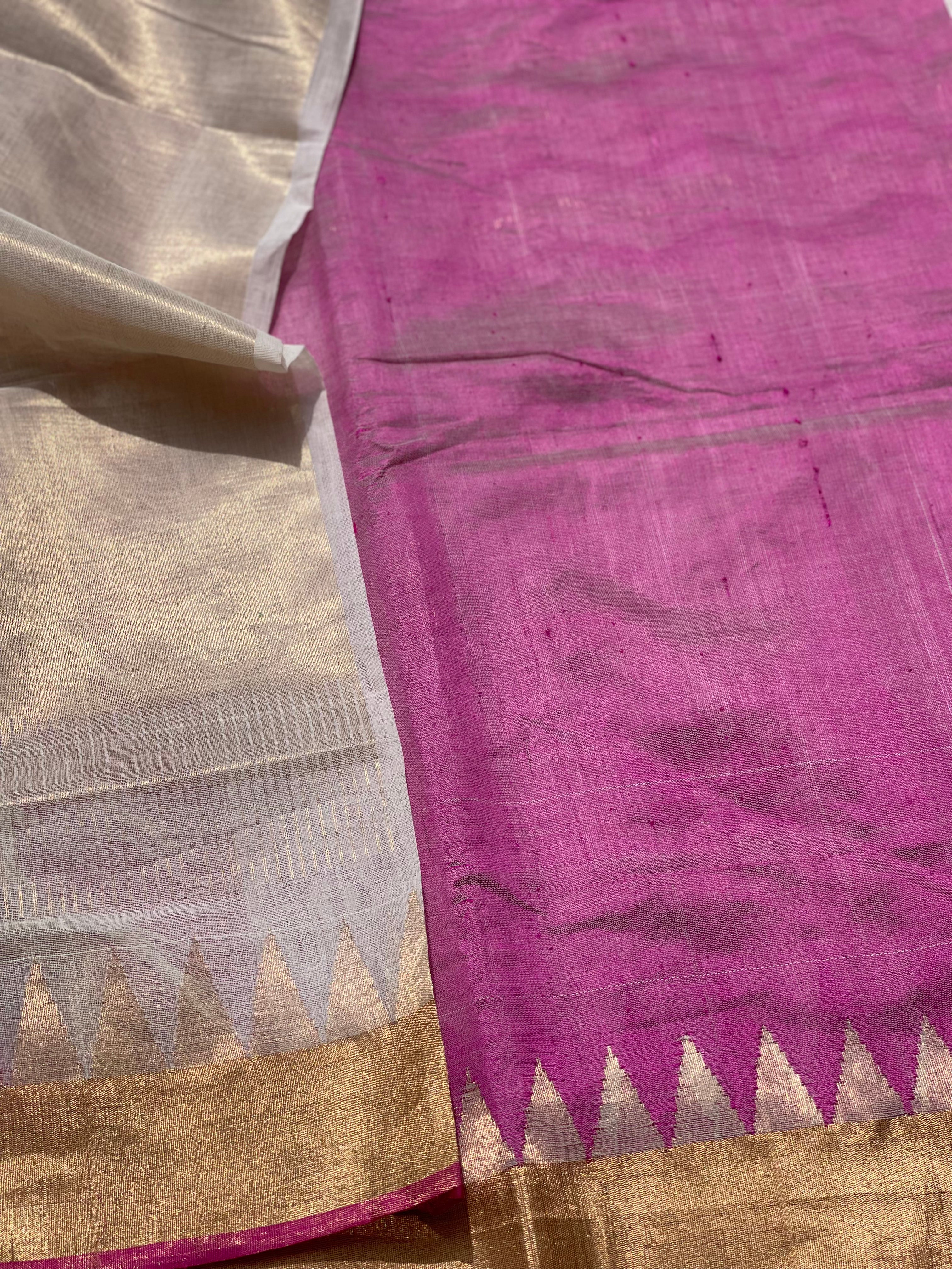 All Over Designer Exclusive Ponduru Khadi Jaal Jamdani Saree