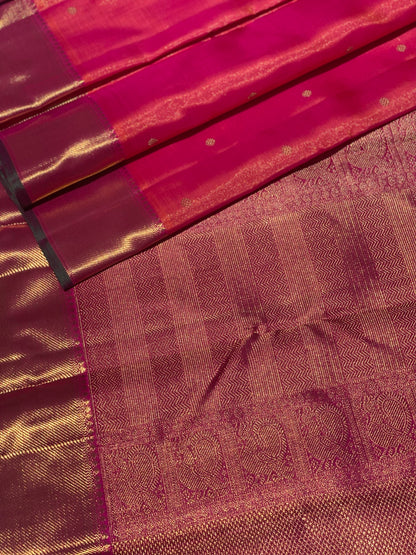 Heirloom Vairaoosi Kanchivaram Silk Saree With 3 Gm Gold Zari