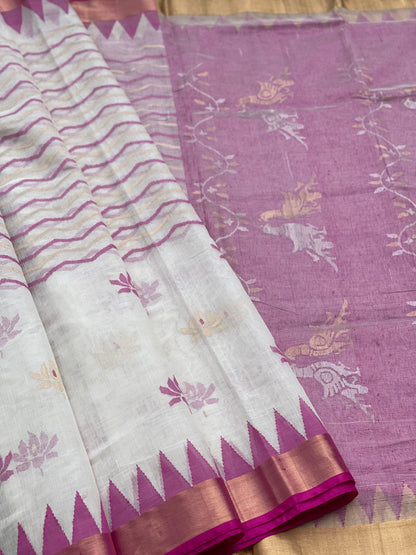 All Over Designer Exclusive Ponduru Khadi Jaal Jamdani Saree