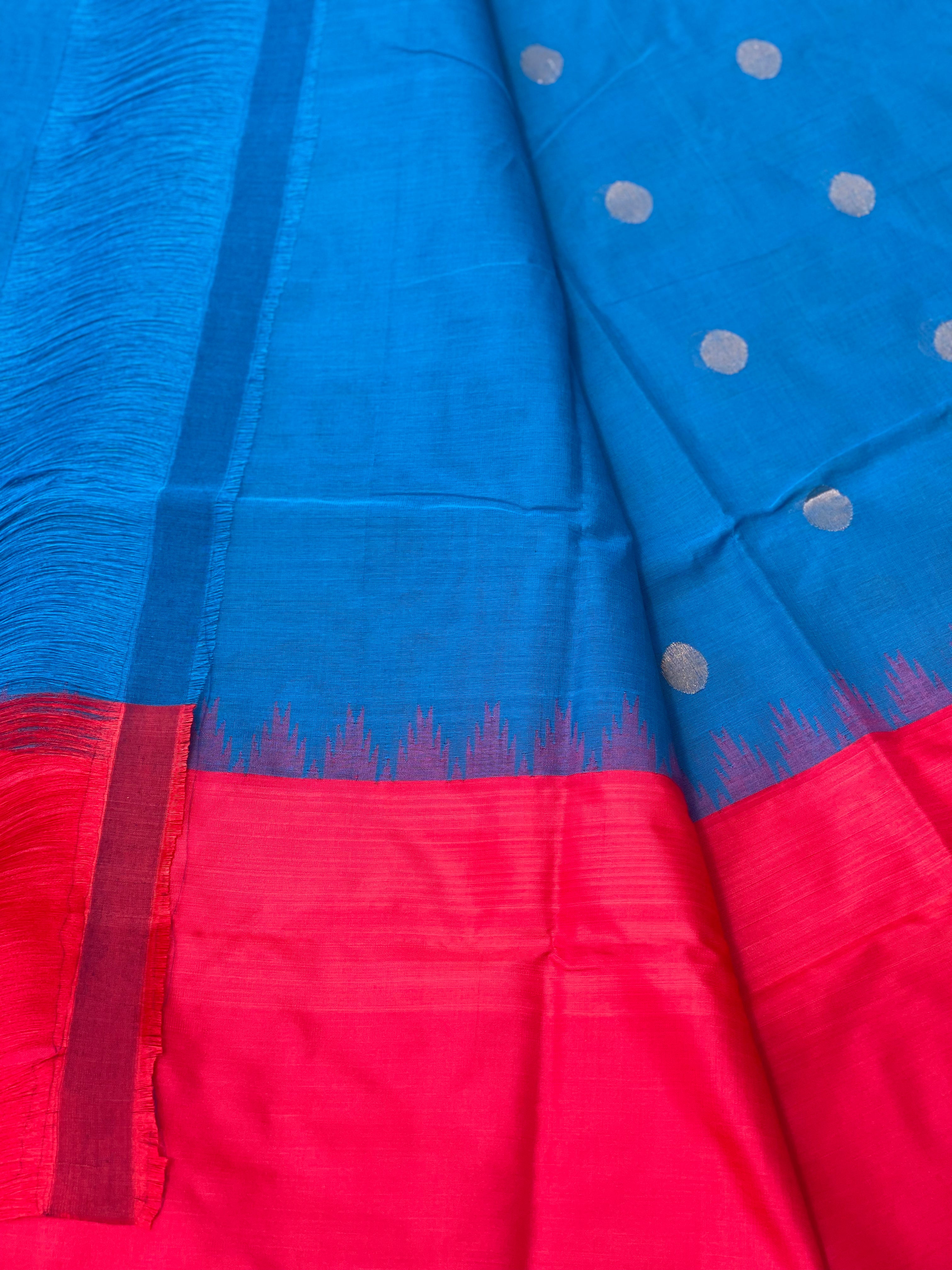 Ponduru Khadi Jamdani cotton saree