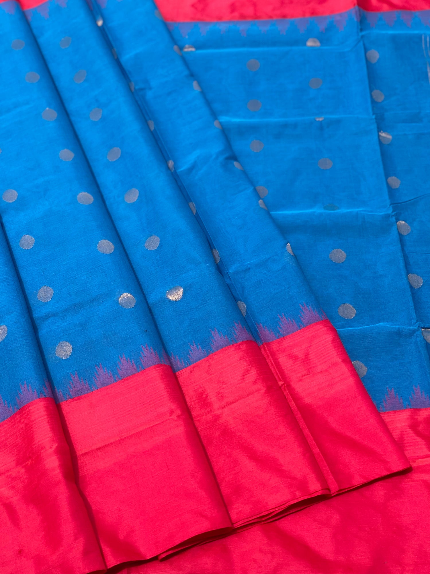 Ponduru Khadi Jamdani cotton saree