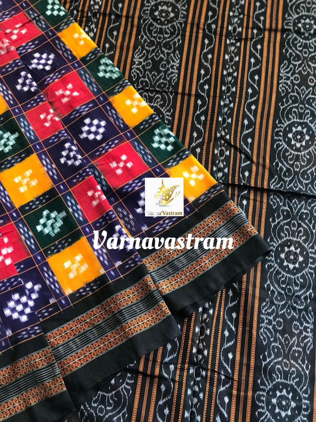 Multicolour Odisha Ikkat Cotton With Pasapalli Motifs Saree