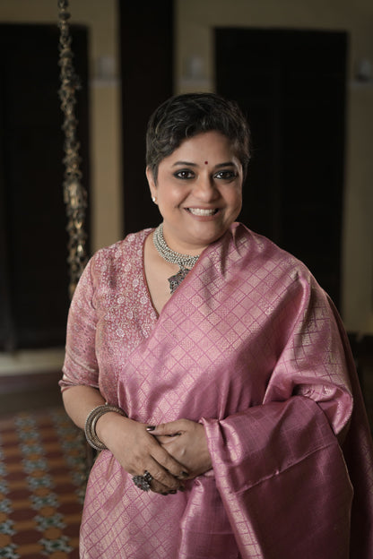 Instalment pay link - A Canvas of Legendary Artistry The Masterpiece 108 exquisite Kanchivaram silk  showcases kamadenu pallu in hot pink hue of the finest and rarest natural dye