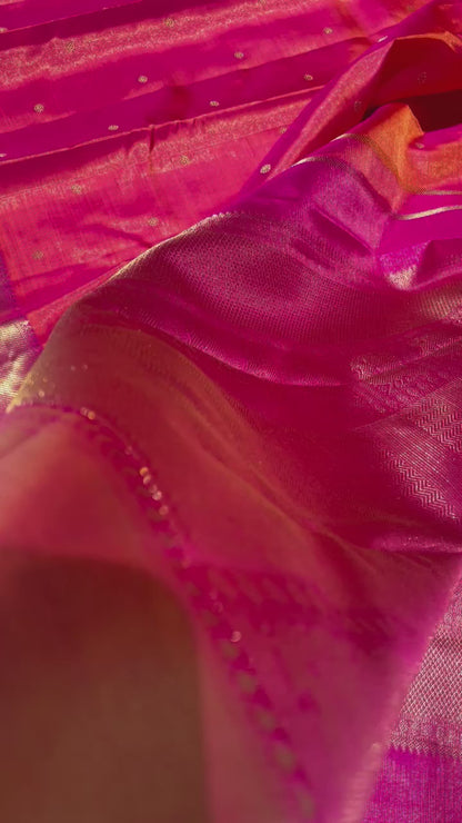 Heirloom Vairaoosi Kanchivaram Silk Saree With 3 Gm Gold Zari