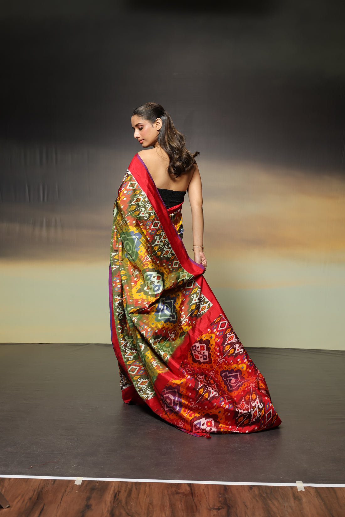 MAGIZHAM- ultra-luxurious, pure mulberry Uzbek ikkat design draws inspiration from Met Museum archives